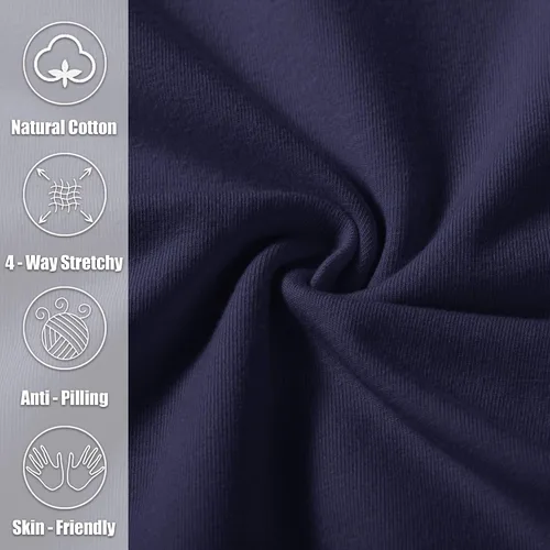 Vista 4 de Pudolla - Pantalones deportivos de algodón para hombre, para yoga, pantalones deportivos con parte inferior abierta, informal, pantalones de jersey