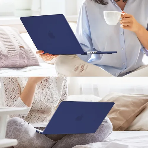 Vista 8 de Funda rígida de plástico compatible con MacBook Air de 15 pulgadas M3 A3114 M2 A2941 Releae 2024 2023, funda rígida de plástico con cubierta