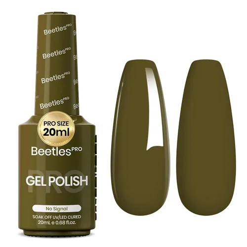 Vista 17 de Beetles PRO - Esmalte de gel blanco, color blanco de 0.7 fl oz A - Creme White Ansiedad de calma