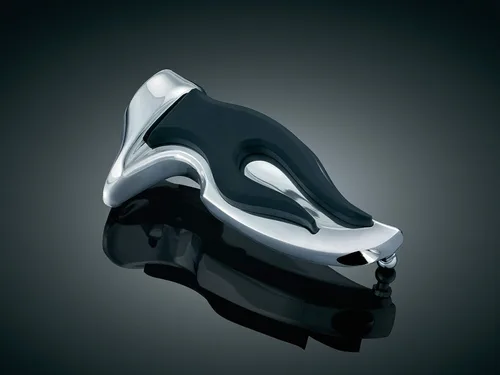 Vista 5 de Kuryakyn 4416 Estriberas para moto: Flamin' Pegs con adaptadores de montaje macho, cromado, 1 par