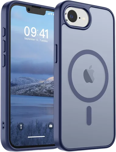 Vista 328 de SUPFINE Funda magnética para iPhone SE 2022 (3ª)/2020 (2ª), iPhone 8 (compatible con MagSafe) (protección contra caídas de grado militar), funda