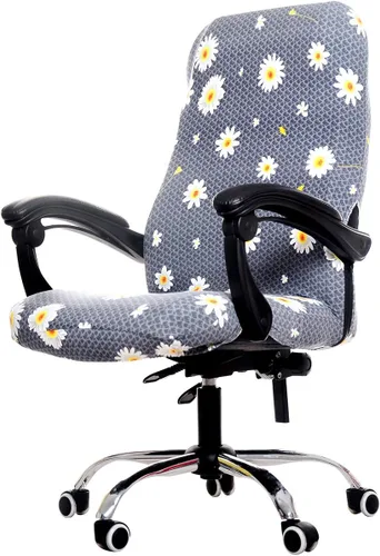 Vista 30 de WOMACO Fundas para Silla de Oficina Estampadas, Funda Elástica para Silla de Computadora Funda Universal para Silla de Jefe Estilo Simplismo Moderno