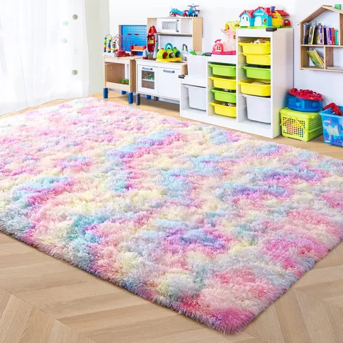 Vista 35 de ISEAU Alfombra de pasillo cómoda y esponjosa para dormitorio, de felpa con base de goma antideslizante, para dormitorio de bebé, al lado de la cama