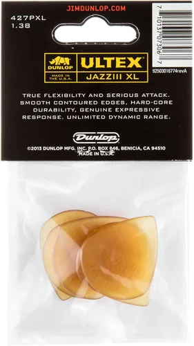 Vista 5 de Jim Dunlop Ultex® Jazz III XL Pick 1.38MM - Paquete de 6