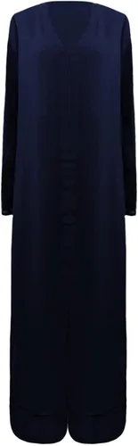 Vista 3 de Hugncmy Conjunto de falda de dos piezas de pantalones de manga larga de gasa de moda casual para mujer