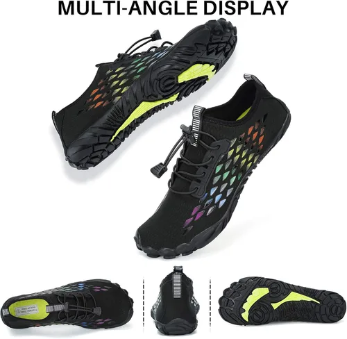 Vista 6 de Zapatos de agua para hombre y mujer, de secado rápido, para playa, natación, descalzo, piscina, agua, calcetines, zapatos para surf, buceo