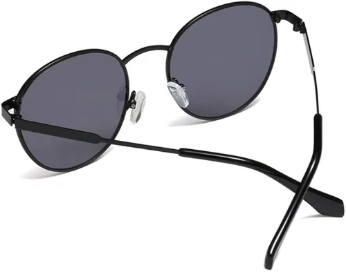 Vista 3 de Freckles Mark Gafas de sol redondas estilo hipster de los años 60 retro estilo vintage de Lennon