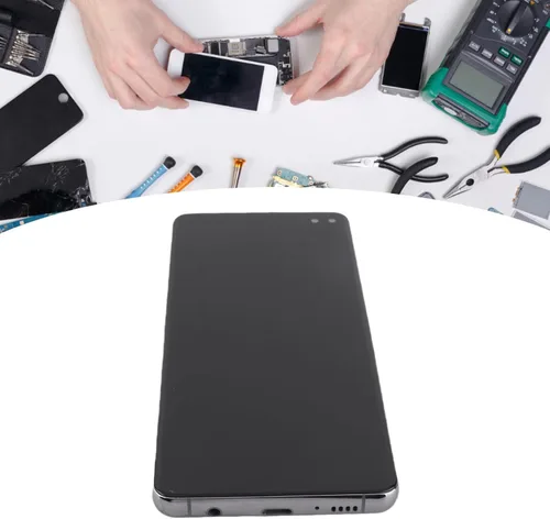 Vista 7 de para S10 Plus Pantalla LCD de repuesto, pantalla OLED digitalizador Asamblea con marco, herramienta de reparación, para S10 Plus SM N975, 6.4 Negro