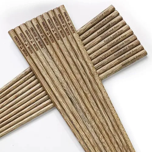 Vista 2 de Juego de palillos de madera personalizados, palillos reutilizables personalizados, regalos de boda, regalos para ella, él, mujeres, sushi asiático