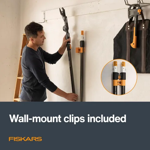 Vista 11 de Fiskars XtendControl - Podadora de árbol de 6 pies con sierra de triple molienda de 15 pulgadas x 1, poste de extensión individual de 3 a 6 pies