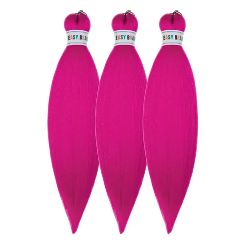 Vista 27 de Pelo corto negro trenzado preestirado de 14 pulgadas para trenzas sin nudos, pelo sintético 1B trenzado para trenzas Bob Box