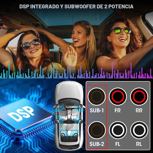 Vista 4 de Receptor estéreo de coche retro Bluetooth: Radio de aspecto clásico europeo