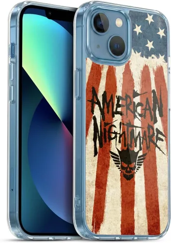 Vista 57 de Head Case Designs Funda de gel suave con licencia oficial de la WWE American Nightmare Flag Cody Rhodes Graphics compatible con Apple iPhone 7