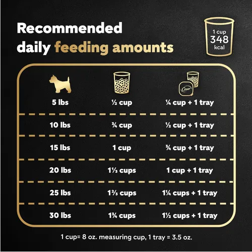 Vista 4 de Cesar Alimento seco para perros de raza pequeña para perros pequeños, sabor a pollo asado y guarnición de verduras de primavera, bolsa de 12 libras