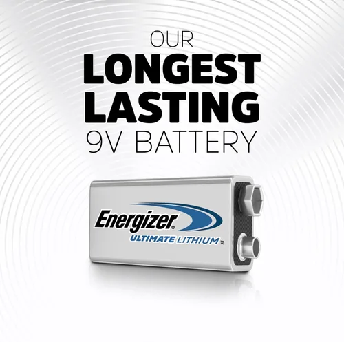 Vista 2 de Energizer Ultimate Lithium 9V Baterías (1 Paquete), Baterías de litio de 9 V