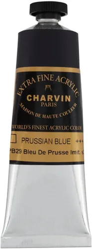 Vista 188 de Charvin Pintura acrílica profesional extrafina – verde absenta, tubo de 2.1 fl oz, pigmentos de triple fresado, resistente a la luz, pinturas