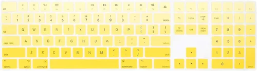 Vista 20 de HRH Funda de teclado de silicona negra para teclado mágico con teclado numérico A1843 MQ052LL/A lanzado en 2017 (diseño de EE. UU.)