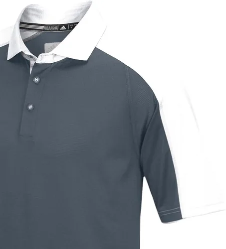 Vista 3 de adidas ClimaLite - Polo Varsity para hombre, Gris, S