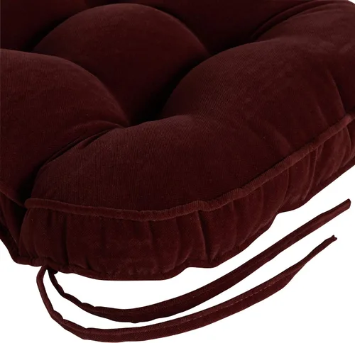 Vista 3 de South Pine Porch Hampton Jumbo - Juego de 2 cojines para sillas mecedoras, color borgoña