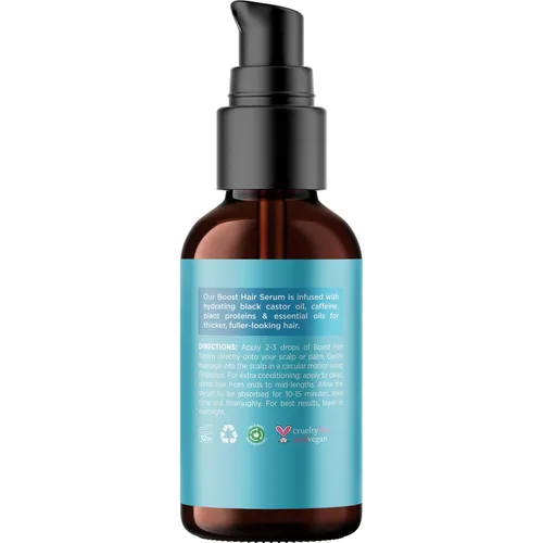 Vista 5 de Suero voluminizador de biotina para el cabello para hombres y mujeres, suero de cafeína para el cuidado del cabello y el cuero cabelludo con aceite
