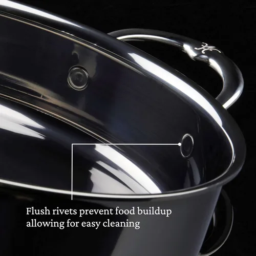 Vista 10 de Hestan - Colección NanoBond - Sauteuse de titanio de acero inoxidable, compatible con placa de inducción, 3.5 cuartos de galón