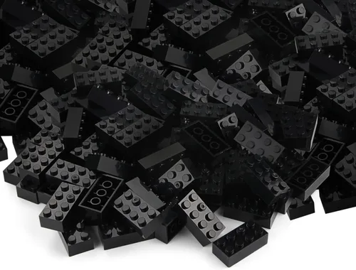 Vista 17 de 100 piezas 2 x 4 Ladrillos Piezas Negras Partes Clásico Juego Creativo Bloques de Construcción Juego de Partes Accesorios de Juguete Compatibles