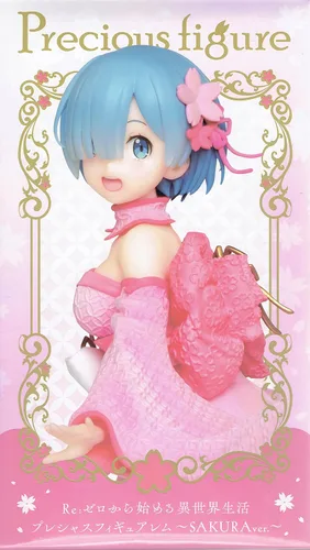 Vista 2 de taito Re:. zero Precious Rem SAKURAver Figura de PVC Figura Figura 9.1 in kawaii japonés