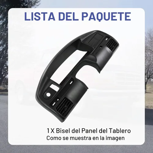 Vista 4 de JDMSPEED Reemplazo del panel de tablero de instrumentos compatible con Bronco Ford F-250 F-350 1992-1993 con bisel de tablero de gasolina
