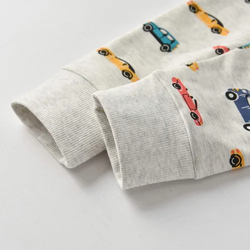 Vista 7 de Conjunto de sudadera con capucha y pantalones, de manga larga, con varios diseños, para bebé o niño