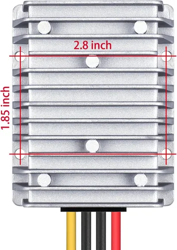Vista 6 de DC 12V 24V Paso abajo a 5V 40A 200W Convertidor Regulador de Voltaje, Impermeable DC/DC Buck Transformador Fuente de alimentación