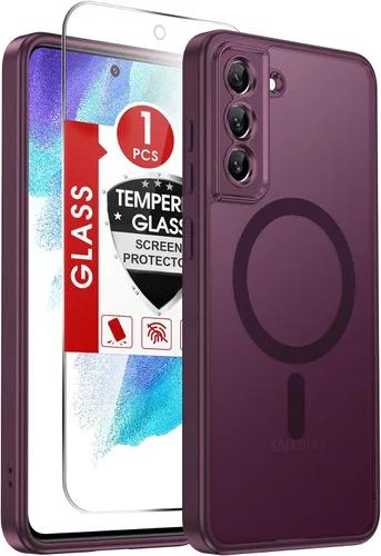 Vista 28 de LeYi Funda para teléfono Samsung-S23: protector de pantalla e imán MagSafe Púrpura