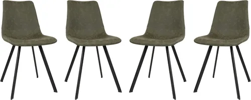 Vista 17 de LeisureMod Markley - Silla de comedor, color negro carbón