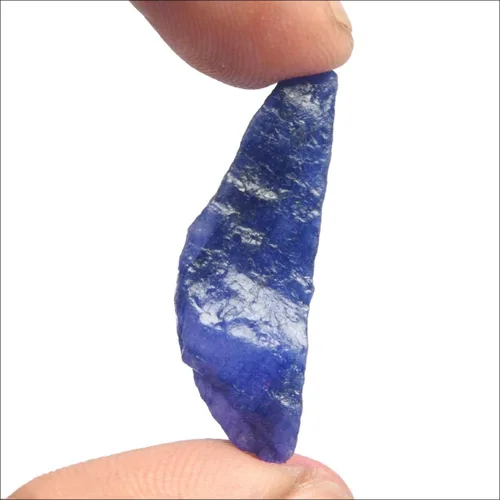 Vista 3 de GEMHUB Cristal curativo de zafiro azul raro de 23.00 Ct piedra preciosa natural de zafiro lapidario crudo, Gema, azul