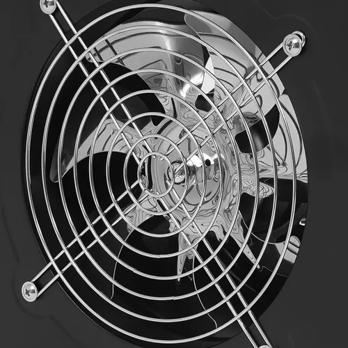 Vista 8 de DNYSYSJ Ventilador de escape de 7 pulgadas, extractor de ventilación axial de metal industrial, ventilador de aire comercial, extractor, montaje