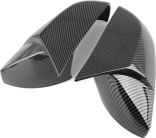 Vista 3 de Tapa de la tapa del espejo retrovisor de la puerta lateral para Cadillac CT4 ATS 2013-2024 negro