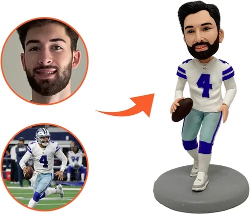 Vista 2 de Figura de Bobblehead personalizada de 6 pulgadas, regalos personalizados para novio, figura de cabeza de automóvil, regalo hecho a mano para mejor