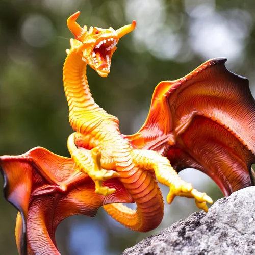 Vista 11 de Safari Ltd. Figura de dragón de lava, figura detallada de modelo de plástico de 7.5 pulgadas, divertido juguete de fantasía para niños, niñas