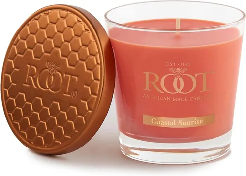 Vista 30 de Root Candles Velas Aromáticas Mezcla de Cera de Panal Vela Artesanal Premium, Veriglass Pequeño, Limón y Bergamota
