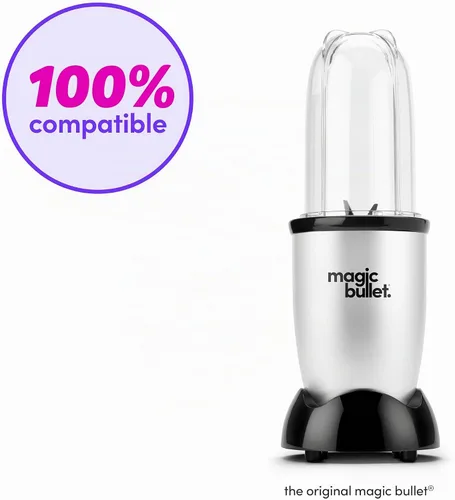 Vista 2 de Magic Bullet Kit de actualización de lujo, negro, licuadora de alimentos de 12 onzas, apta para lavavajillas