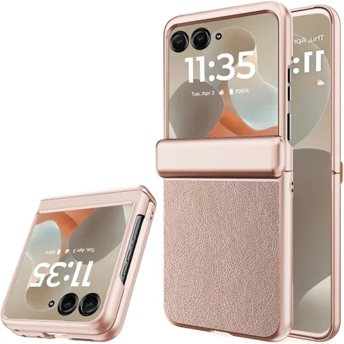 Vista 11 de NINKI Funda para Motorola Razr 60 Ultra con protector de pantalla integrado, protección de bisagra a prueba de golpes, resistente, ultra delgada