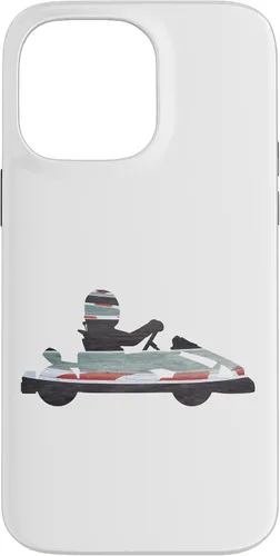 Vista 21 de Funda para iPhone 16 Go Kart Racing Race Track