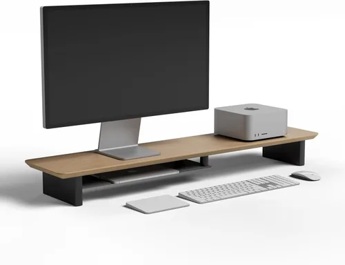Vista 4 de amesoba Juego de accesorios para estante de escritorio (nogal oscuro, accesorio)