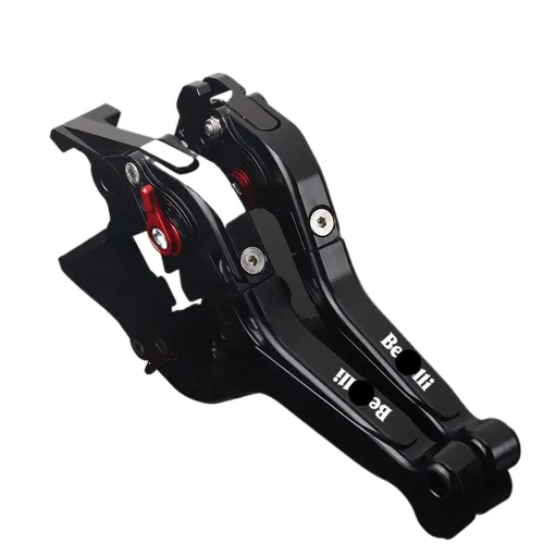 Vista 11 de NIKKHO Palanca de embrague de freno TRK502 motocicleta CNC ajustable extensible manillar palanca de embrague de freno plegable para Be&Nelli Jinpeng