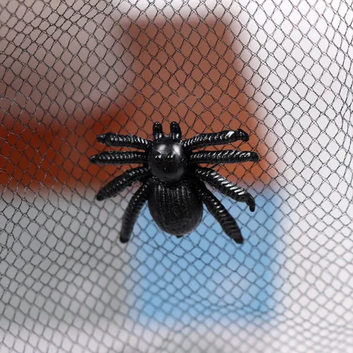 Vista 5 de Goetland - gorro de bruja con velos arañas y plumas para Halloween para mujer
