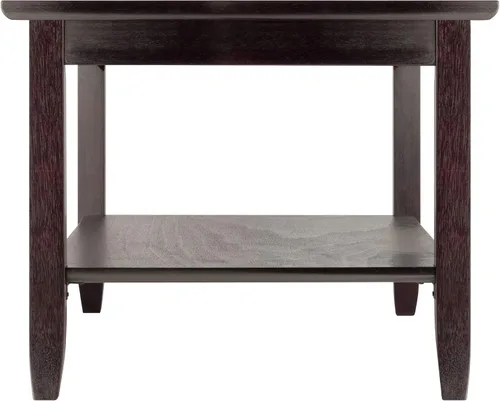 Vista 5 de Mesa para café rectangular Génova de Winsome con parte superior de vidrio