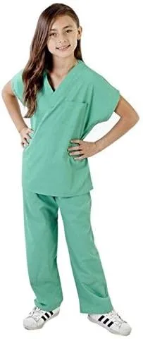 Vista 4 de M&M Scrubs - Disfraz de ropa de hospital súper suave para niños