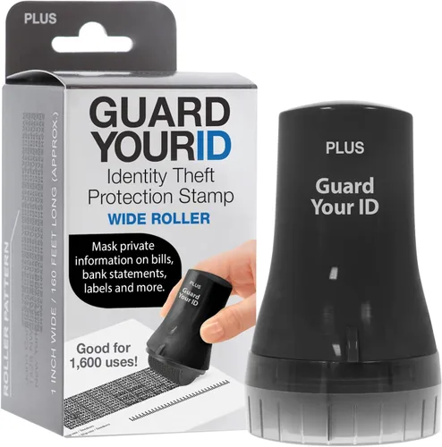 Vista 28 de Guard Your ID Advanced 2.0 Rodillos de goma para robo de identidad, borrador de dirección y prevención de seguridad (Paquete regular de 3, negro)