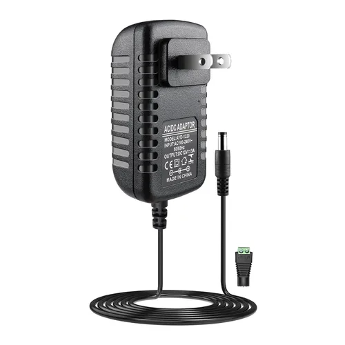 Vista 8 de LightingWill Fuente de alimentación de 12 V 2 A, adaptador de alimentación de 24 W, transformador de CA 100-240V a CC 12V, cargador de enchufe
