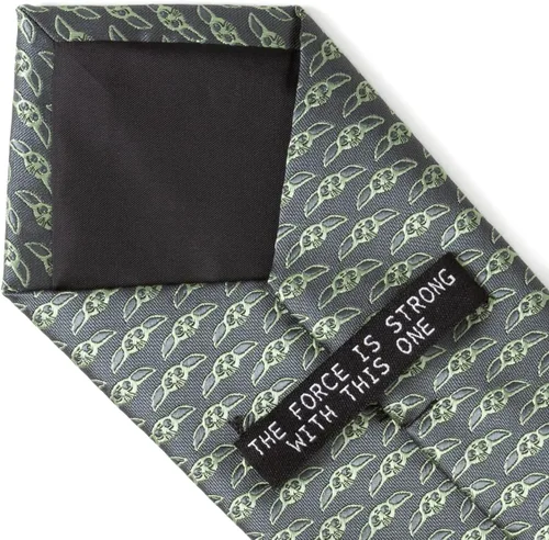 Vista 4 de Cufflinks Inc. Corbatas de poliéster de Star Wars y The Mandalorian, con licencia oficial de Lucasfilm LTD