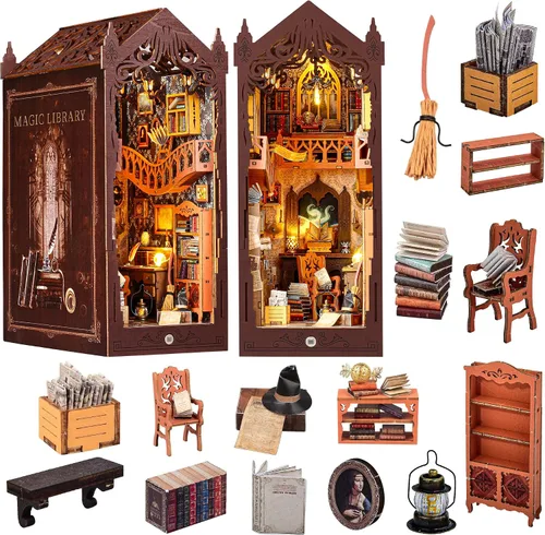 Vista 11 de Kit de casa en miniatura de Book Nook DIY